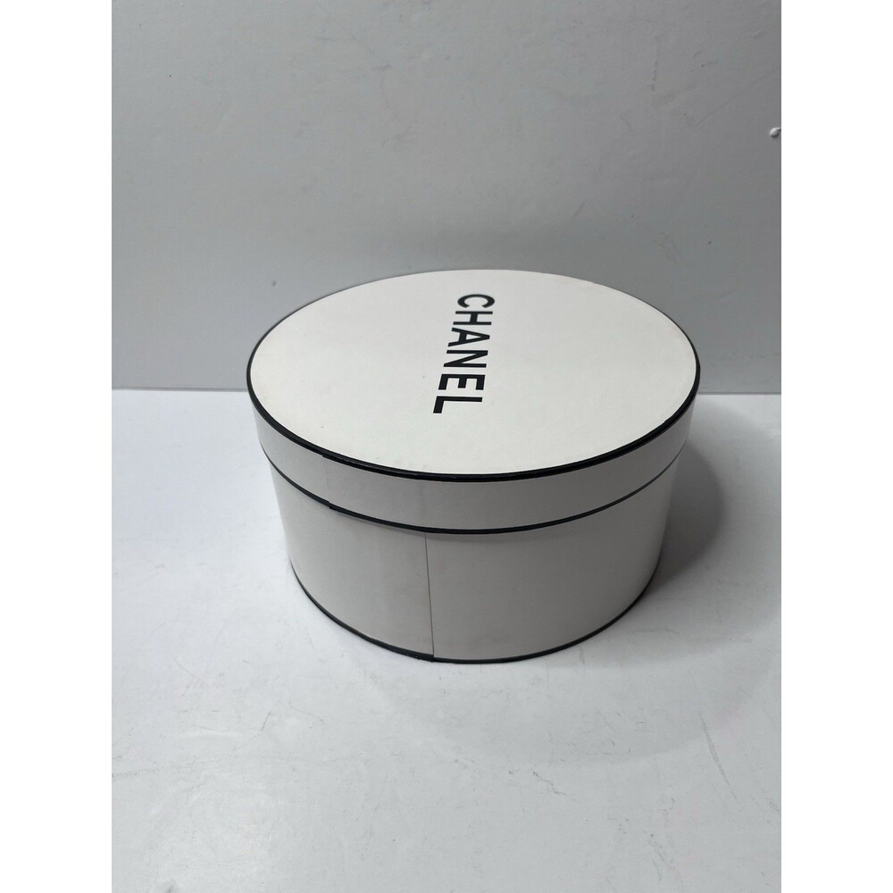 Chanel White Round 8" Empty Perfume Gift Box - Picture 3 of 9